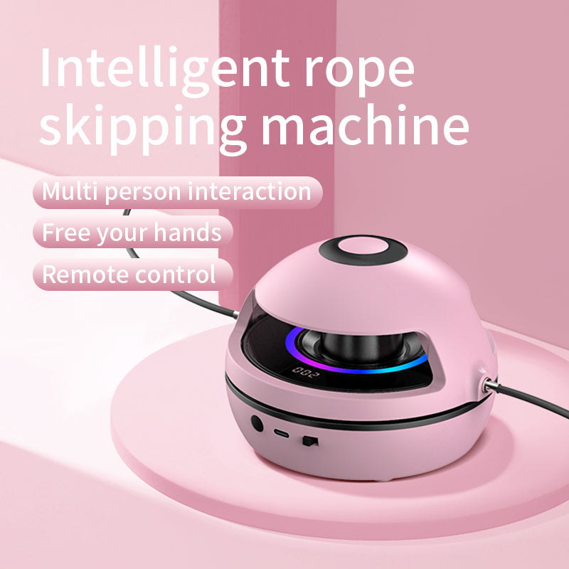 Smart Rope Skipping Machine Smart Jump Rope Machine 10-level Speed Adjustment Led Seven-color Light Wireless Music Function