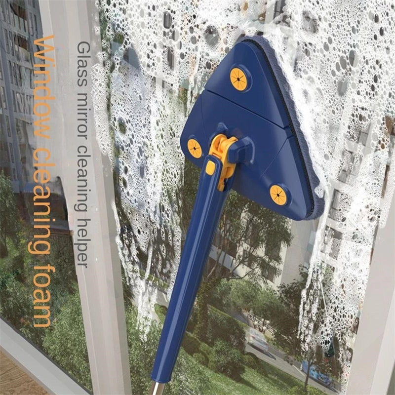Extendable Triangle Mop 360 Rotatable Adjustable 110 Cm Cleaning Mop For Tub Tile Floor Wall Cleaning Mop Deep Cleaning Mop.