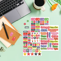 Color Ledger Labels Stickers English Words
