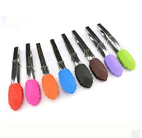 Silicone Kitchen Cooking Salad Utensils BBQ Clip Stainless.