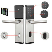 APP smart lock remote password lock | locks | 
 Material: Stainless steel
 
 Panel size: 312.6*72*19.5mm
 
 Working voltage: 6V
 
 Power supply mo