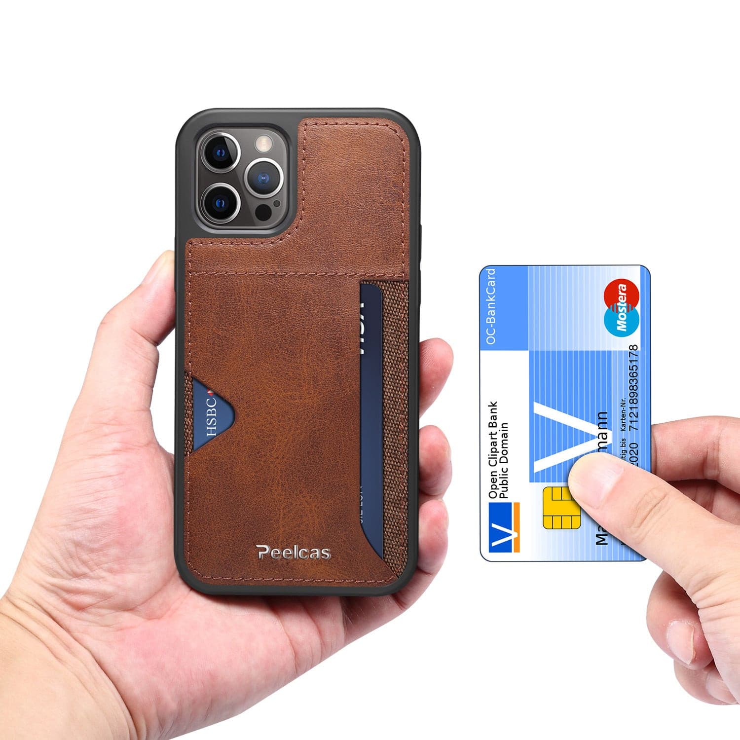 Phone  Business Back Leather Card Phone Case.