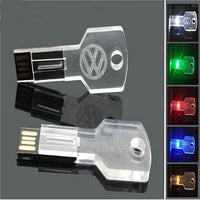 Transparent luminous USB