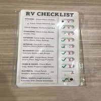 Checklist For RV Notes And Messages.