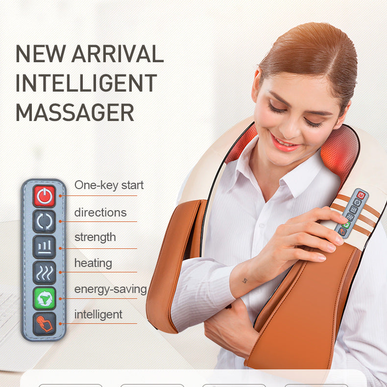 Massage Shawl Car Six-button Shoulder And Neck Massager.