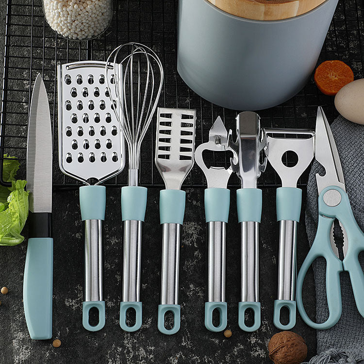 Stainless Steel Kitchen Gadgets Household Kitchen Utensils Tray Peeler Egg Beating Scissors Gifts.