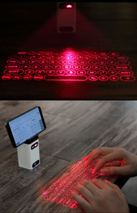 LEING FST Virtual Laser Keyboard Bluetooth Wireless Projector Phone Keyboard For Computer Pad Laptop With Mouse Function