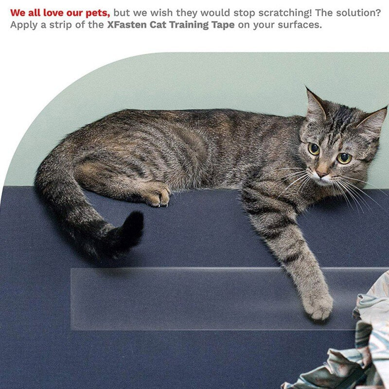 300*15cm Pet Transparent Cat Anti-Scratch Tape Roll Furniture Guards Couch Protector Cats Scratch Prevention Sticker For Sofa | anti sratch | SPECIFICATIONSType: catsSize: 100cm/39.37"*15cm/5.91"Origin: Mainland ChinaMaterial: PVCItem Type: C