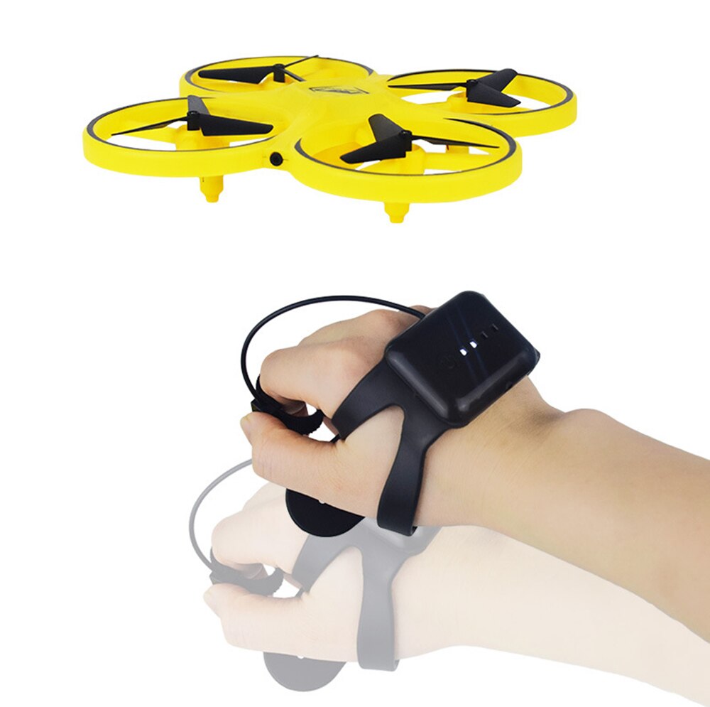 ZF04 RC Drone Mini Infrared Induction Hand Control Drone Altitude Hold 2 Controllers Quadcopter for Kids Toy Gift.