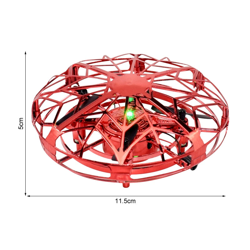 Mini UFO Drone Helicopter RC plane Hand Sensing Infrared Electric Quadcopter Induction Flying Ball for boy Kids RC Toys Gift.