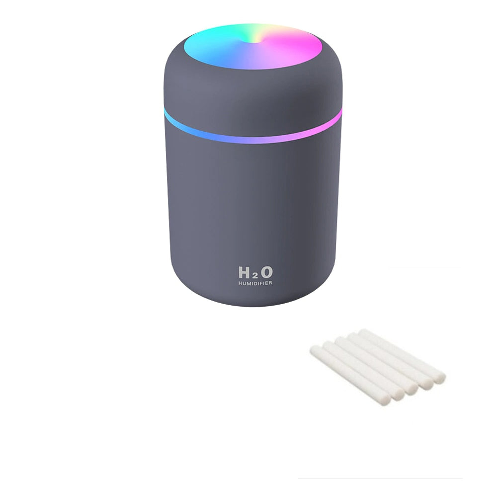 VIP Portable Humidifier USB Ultrasonic Dazzle Cup Aroma Diffuser Cool Mist Maker Air Humidifier Purifier with Romantic Light.