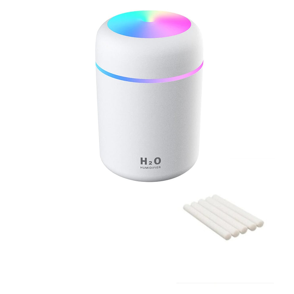 VIP Portable Humidifier USB Ultrasonic Dazzle Cup Aroma Diffuser Cool Mist Maker Air Humidifier Purifier with Romantic Light.