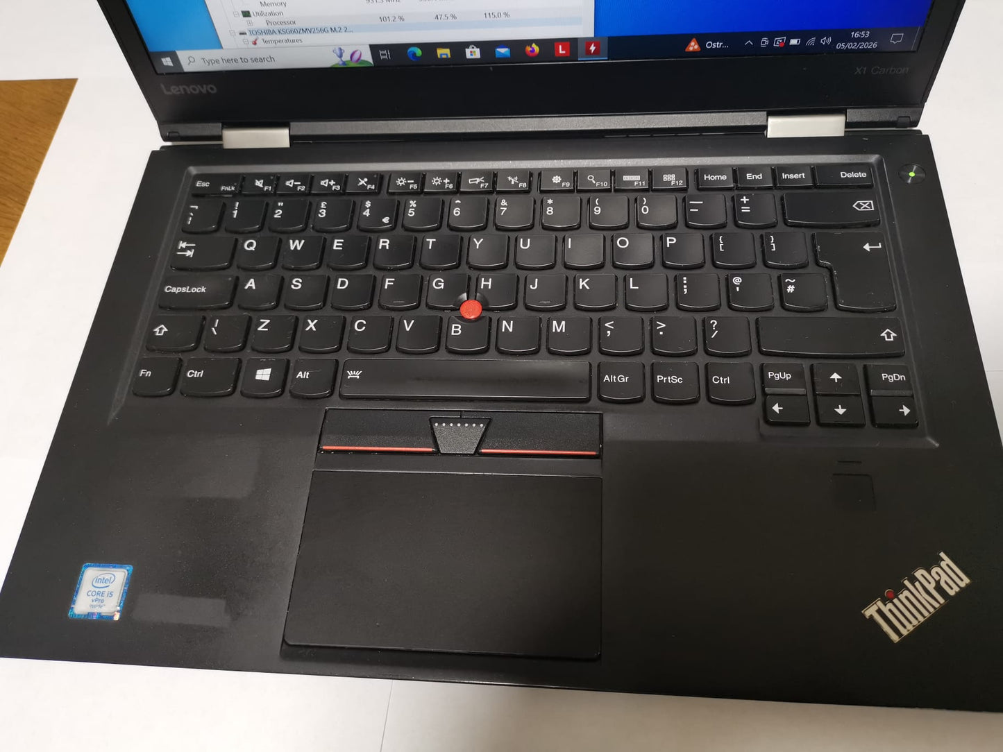Lenovo ThinkPad X1 Carbon Gen 4 | Intel i5 | 8GB RAM | 256GB SSD | Excellent Battery