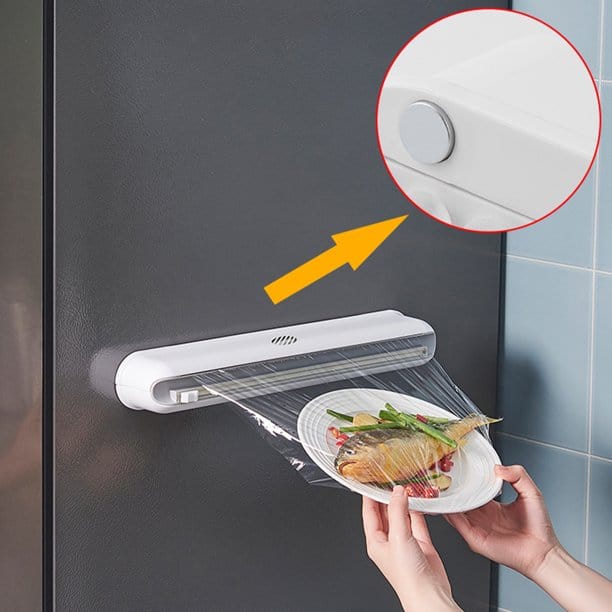 Magnetic Plastic Wrap Dispenser  | Introducing the Magnetic Plastic Wrap Dispenser, the ultimate kitchen accessory that will revolution