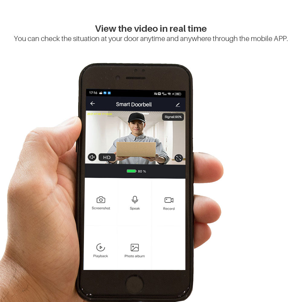 Home Wireless Wifi Connection Visual Smart Doorbell