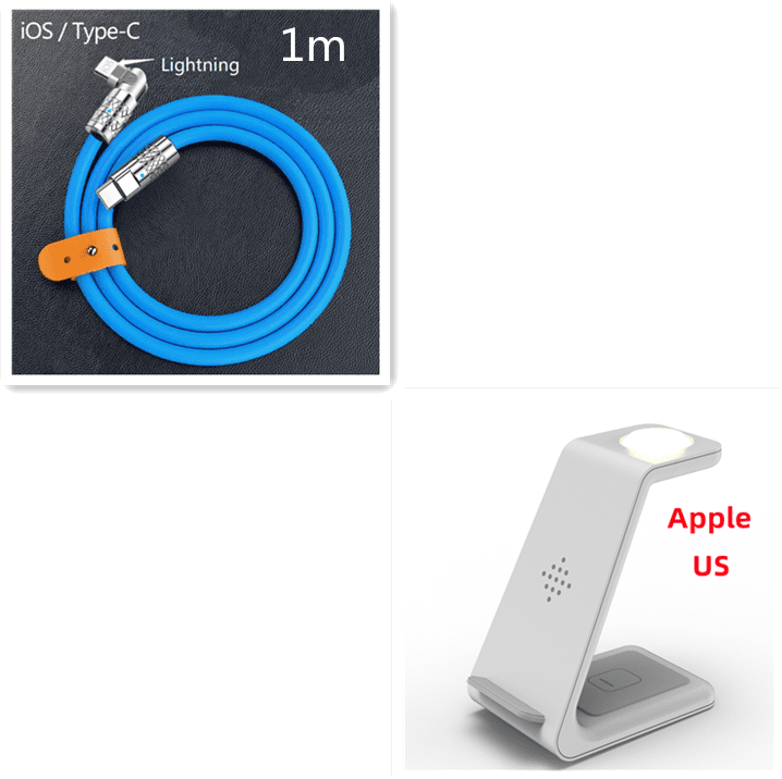 3 In 1 Fast Charging Station Wireless Charger Stand Wireless Quick Charge Dock For Phone Holder | phone charger | 
 Note：
 
 Non-Apple branded products,Compatible with iPhone models
 
 


 Overview:

Wireless cha