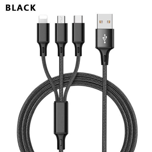 3 In 1 USB Cable For IPhone XS Max XR X 8 7 Charging Charger Micro USB Cable For Android USB TypeC Mobile Phone Cables | cables | 
 
 
 
 
 
 
 
 
