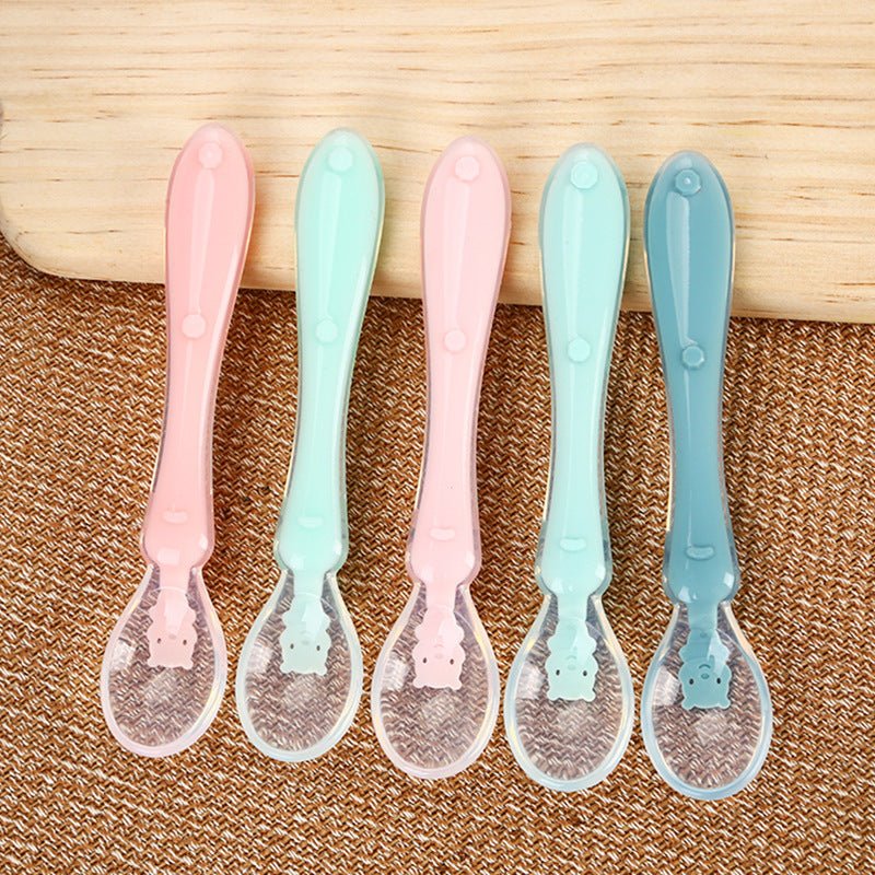 Baby Feeding Water Soup  Feeding Tableware Silicone Spoon | baby feeding | 
 Product information:
 
 Product Category: Chopsticks/Forks/Spoons
 
 Material: Silicone bag PP
 
 
