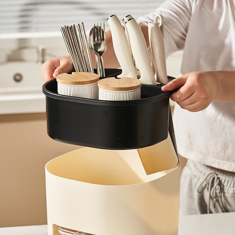 Kitchen Storage Multifunctional Large-capacity Chopstick Spoon Storage Holder Cutlery Knife Fork Kitchen Tools.