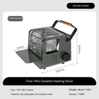 Mini Card Type Heating Stove Portable Outdoor Camping Heater