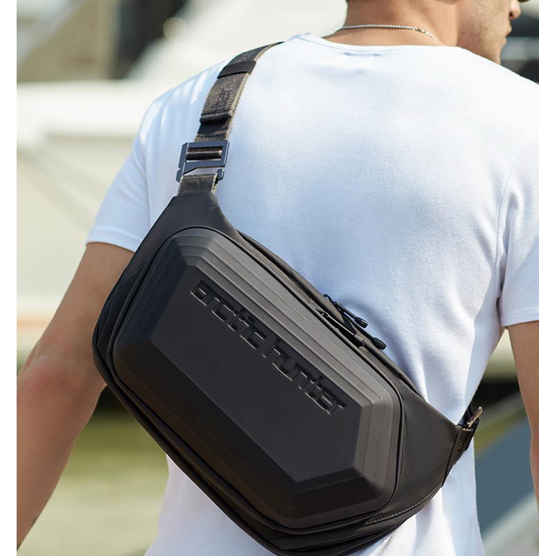 Men's Messenger Shoulder Waist Bag Trend Fashion Design Sling Bag Large Capacity Waterproof Chest Bags Wear-resistant