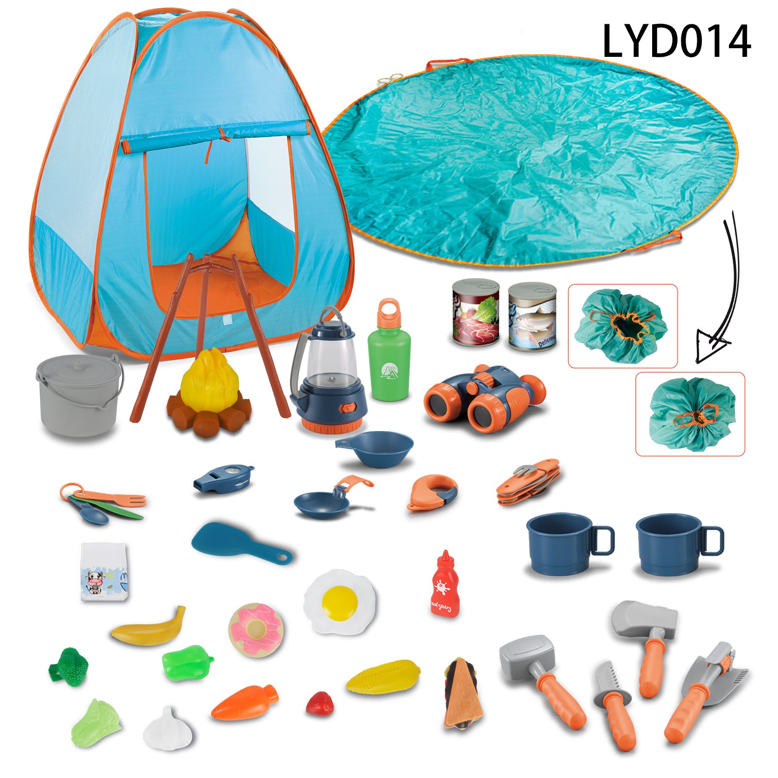 Children's Simulation Camping Tent Play House Toys Outdoor.