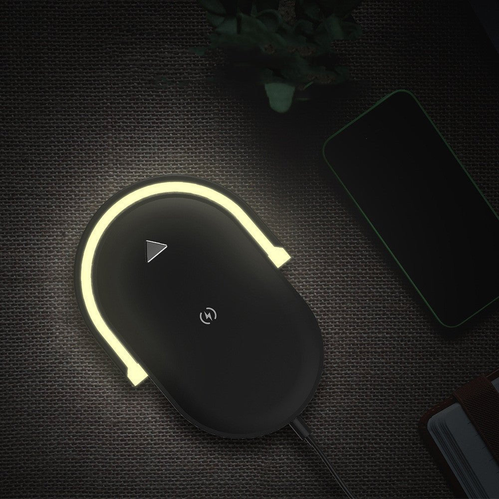 3 In 1 Foldable Wireless Charger Night Light Wireless Charging Station Stonego LED Reading Table Lamp 15W Fast Charging Light | phone charger | 
 Overview:


 1. Multifunctional wireless charger, that supports 15W fast charge.
 
 2. It can be u