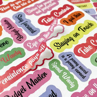 Color Ledger Labels Stickers English Words
