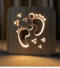 LED Night Lights Guitar Saxophone Violin Music Note 3D Lamp USB Power Wood Carving Table Lamp Decorative Lamps For Living Room Room.