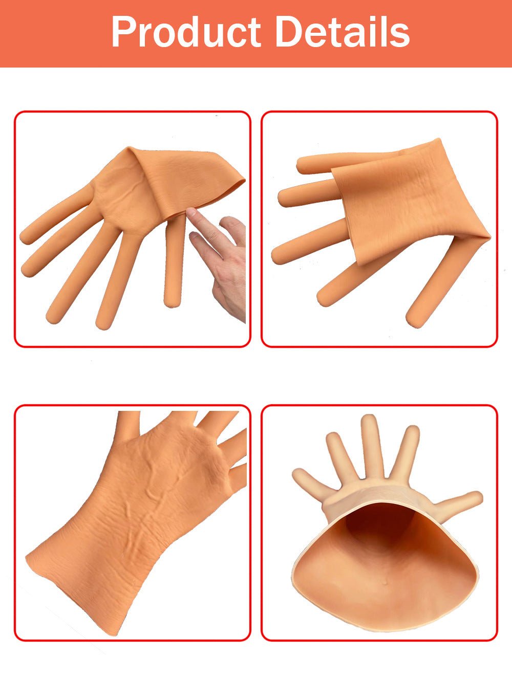 Halloween Party Hot Dog Gloves Dress Up | Party Hot Dog Gloves Dress Up | 
 Product information:
 
 Color: Hot dog gloves
 
 Size: average size
 
 Image: Cartoon
 
 Material: