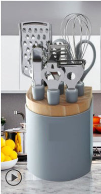Stainless Steel Kitchen Gadgets Household Kitchen Utensils Tray Peeler Egg Beating Scissors Gifts.