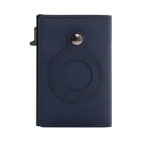 Minimalist Wallets For Men, Premium Genuine Leather Credit Card Holder For AirTag With Slim Wallet RFID Technology