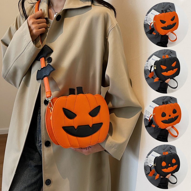 2023 Halloween Bags Funny Pumpkin Cartoon Shoulder Crossbody Bag With Bat Personalized Creative Female Bag | Halloween Bags Funny Pumpkin | 
 Overview:
 
 Unique design, stylish and beautiful.
 
 Good material, comfortable wear.
 
 A variet