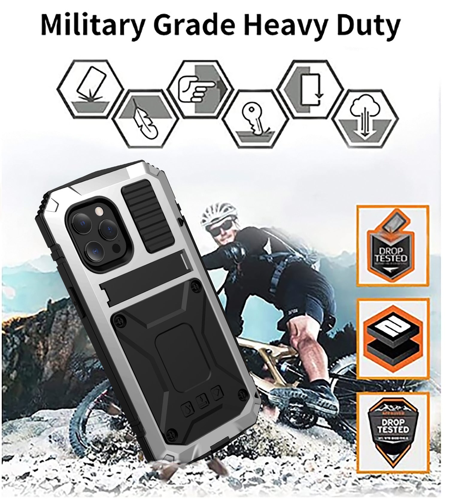 External Fall Proof Mobile Phone Protective Sleeve Bracket.