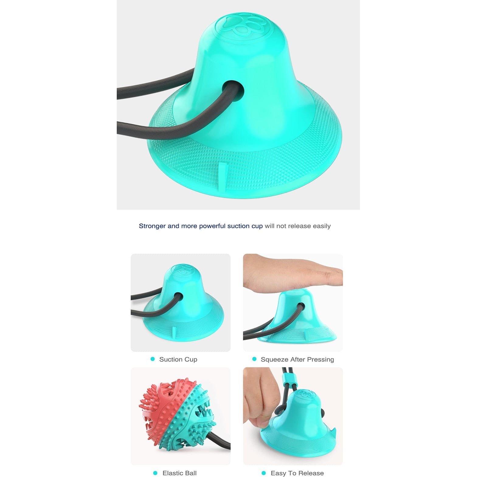 Silicone Suction Cup Dog Toy.