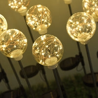 Outdoor solar ball reed lamp garden garden decoration plugging light light copper wire spoon light grass lamp