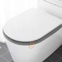 British Plug Toilet Seat Home Winter Thickened Fleece Heating Pad Winter Fleece-Lined Four Seasons Universal Waterproof Toilet.
